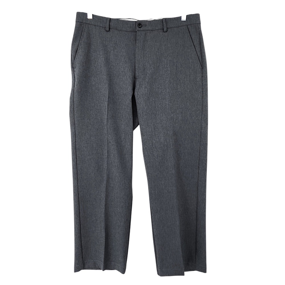 Greg Norman Golf Pants Men 36x32 Gray‎ Polyester Spandex Performance Stretch